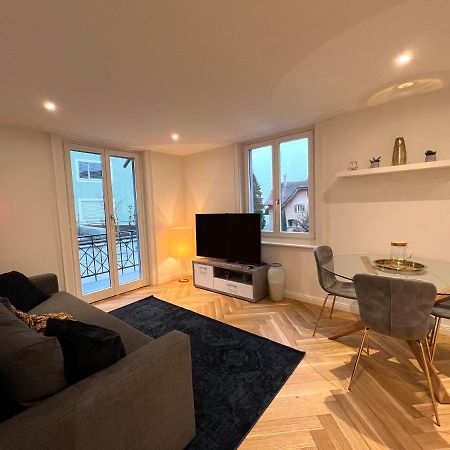 Modernes Apartment Am Fuss Des Pilatus - Skigebiet Hergiswil ภายนอก รูปภาพ