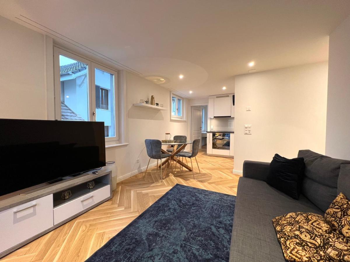 Modernes Apartment Am Fuss Des Pilatus - Skigebiet Hergiswil ภายนอก รูปภาพ